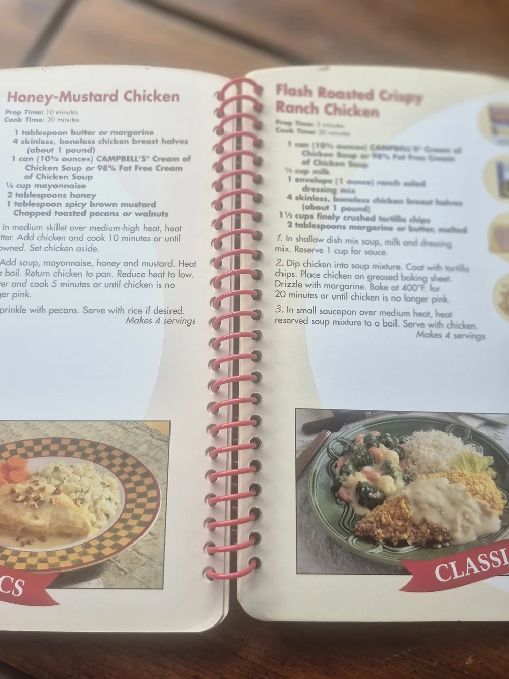 Red 1-2-3 Dinner Recipe Notebook
